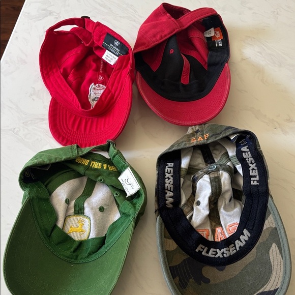 Lot of Baseball Hats Red and Green Logo Baseball Caps - Picture 2 of 2